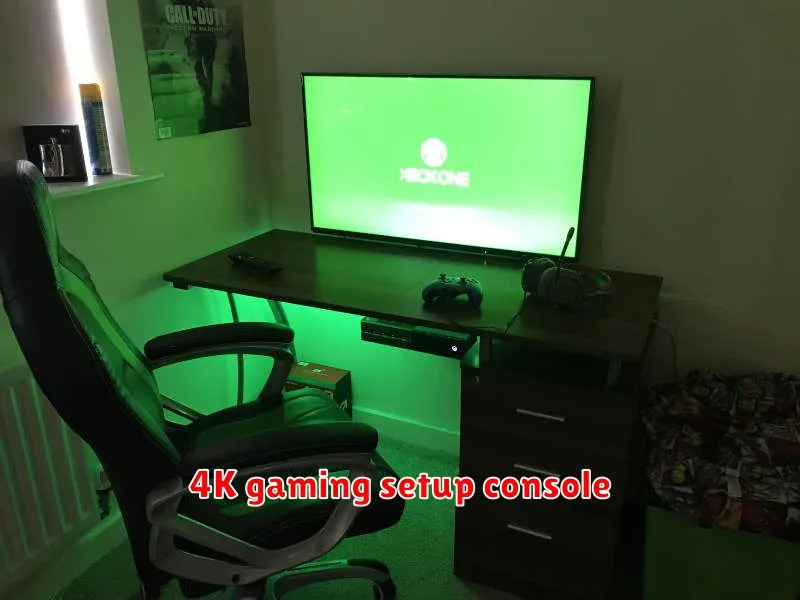 4K gaming setup console