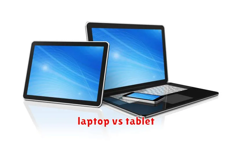 laptop vs tablet