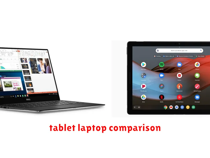 tablet laptop comparison